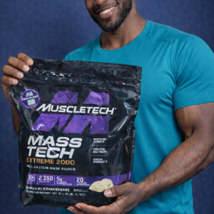 powerful muscletech extreme mass gainer for bulking, strength & muscle growth
